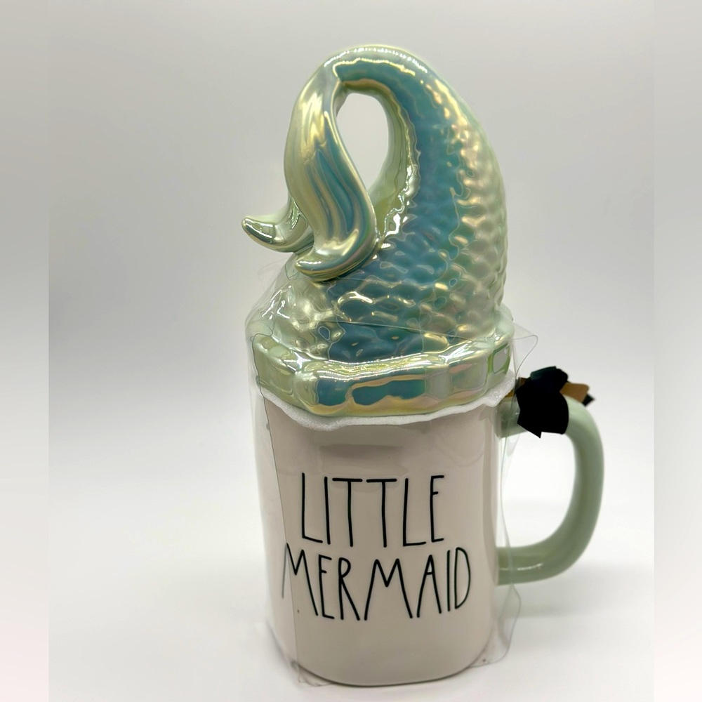 Disney- Rae Dunn Disney Princess Collection Little Mermaid Mermaid Topper Mug